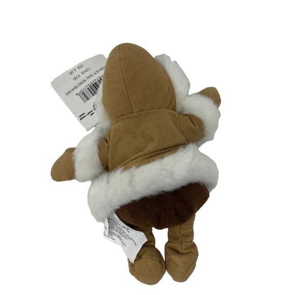 Vintage Disney Store Plush Mini Bean Bag Eskimo Boy It's A Small World 8" NEW - Picture 6 of 6